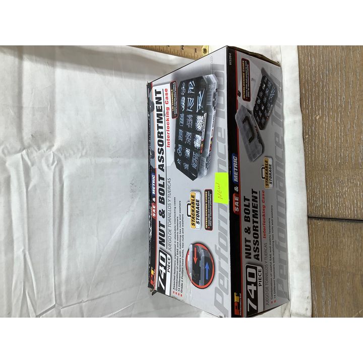 Performance Tool 740pc Nut And Bolt Assortment Interlocking Case