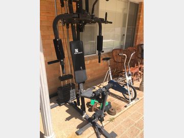 Gym Complete With Weights And Bike (PICK UP ONLY)