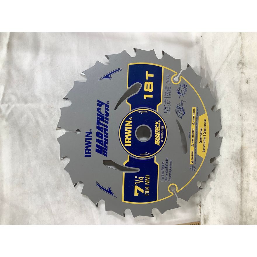 Irwin Marathon 7-1/4" Saw Blade 18T