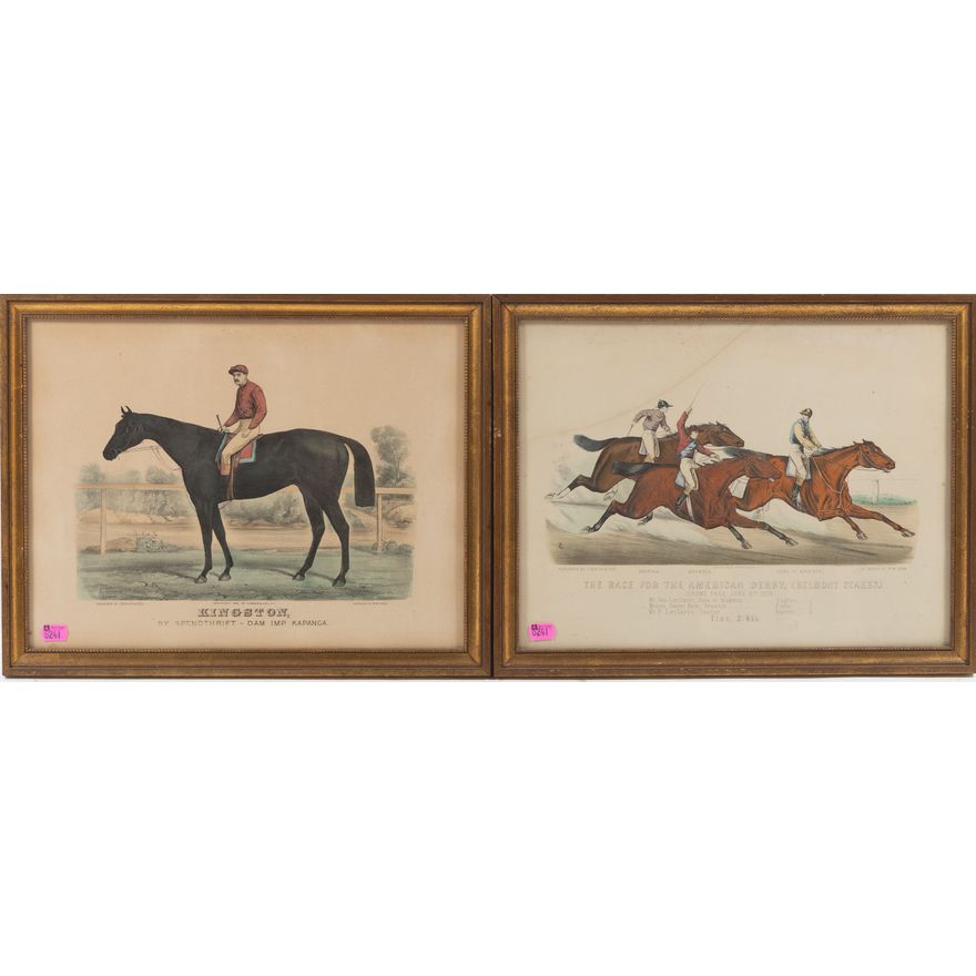 Two Currier & Ives Sporting Lithographs
