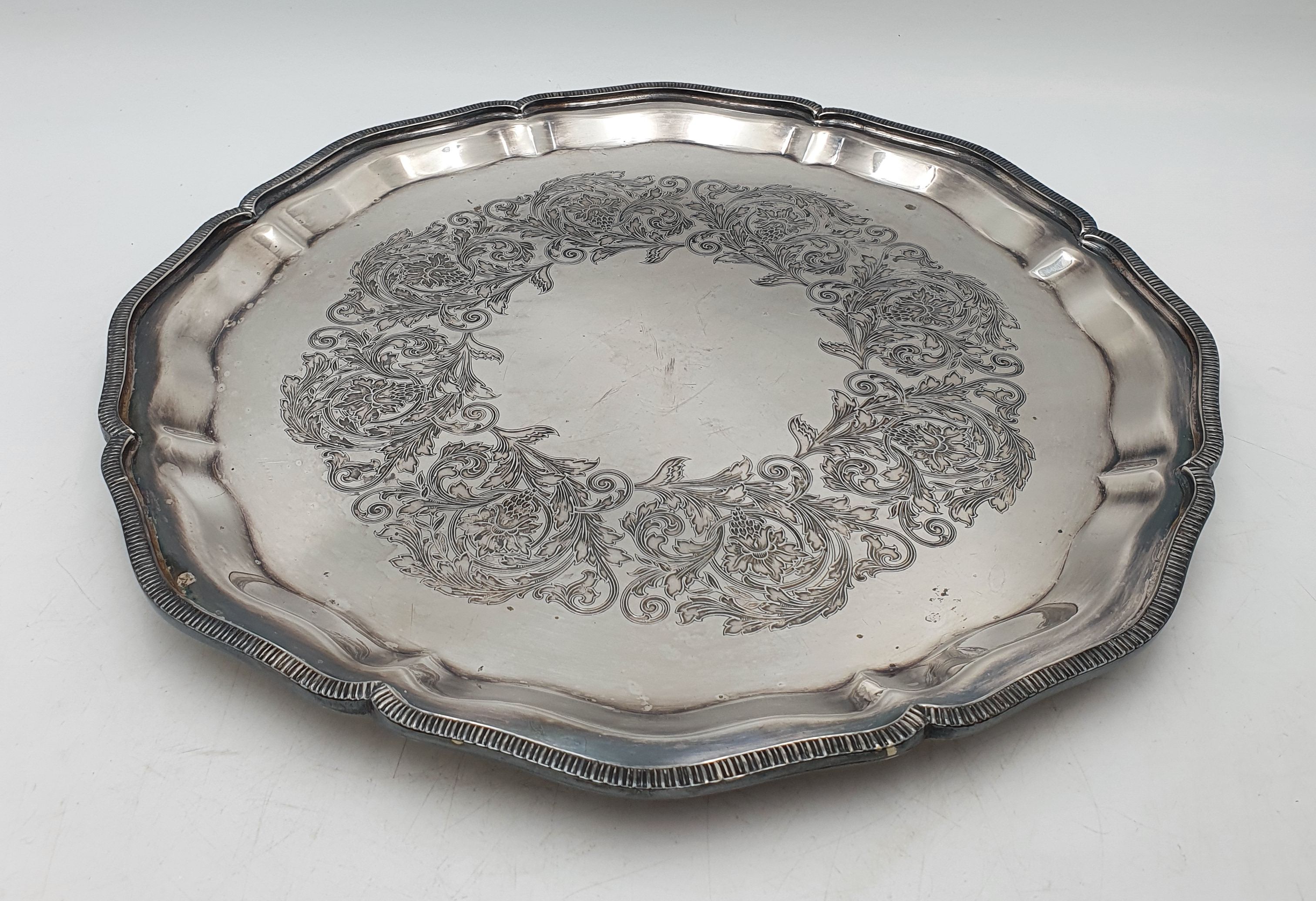 518A · AN AUSTRALIAN STOKES SILVERPLATED SALVER