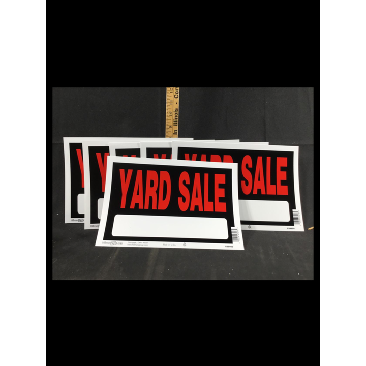 BUYING (6) Yard Sale Signs 8'' x 12''