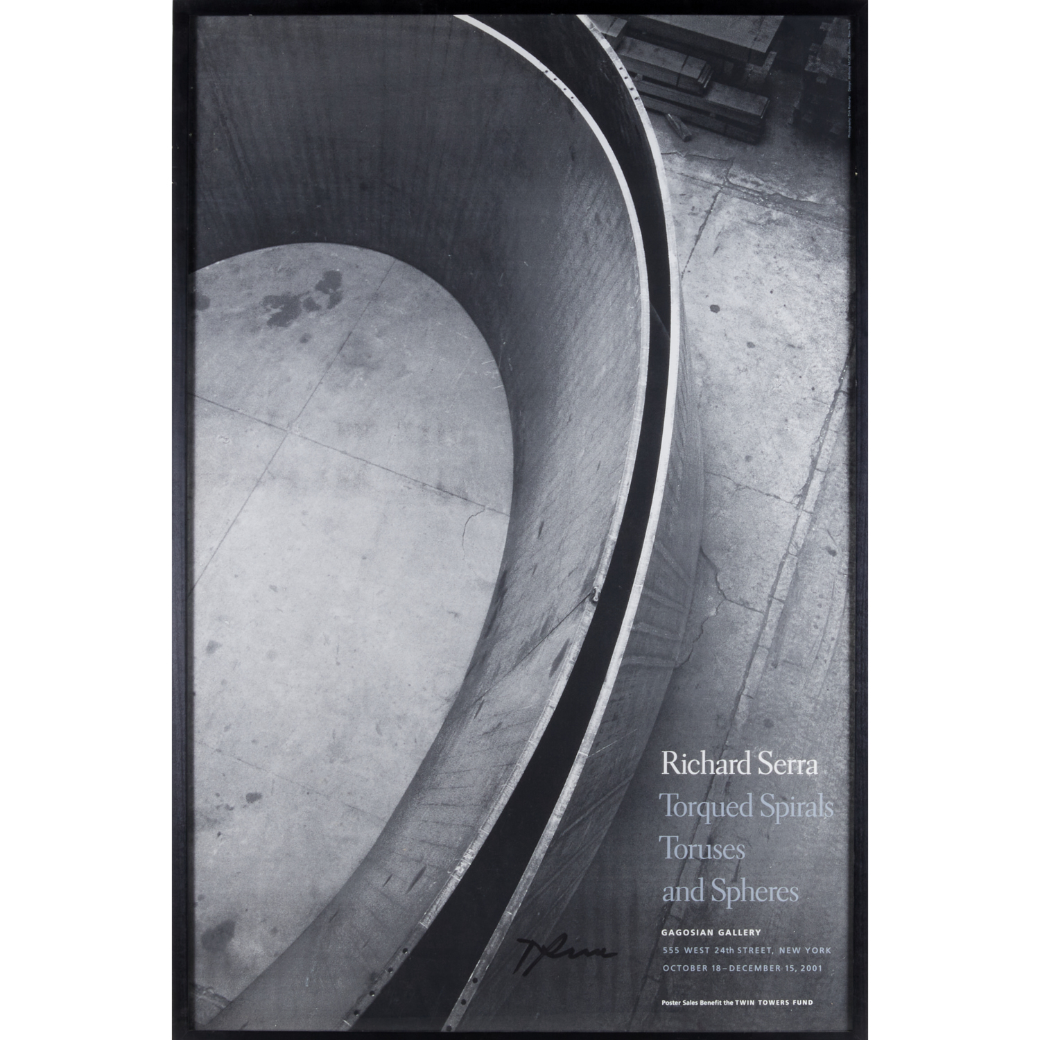 Richard Serra, exhibition poster, signed | Millea Brothers