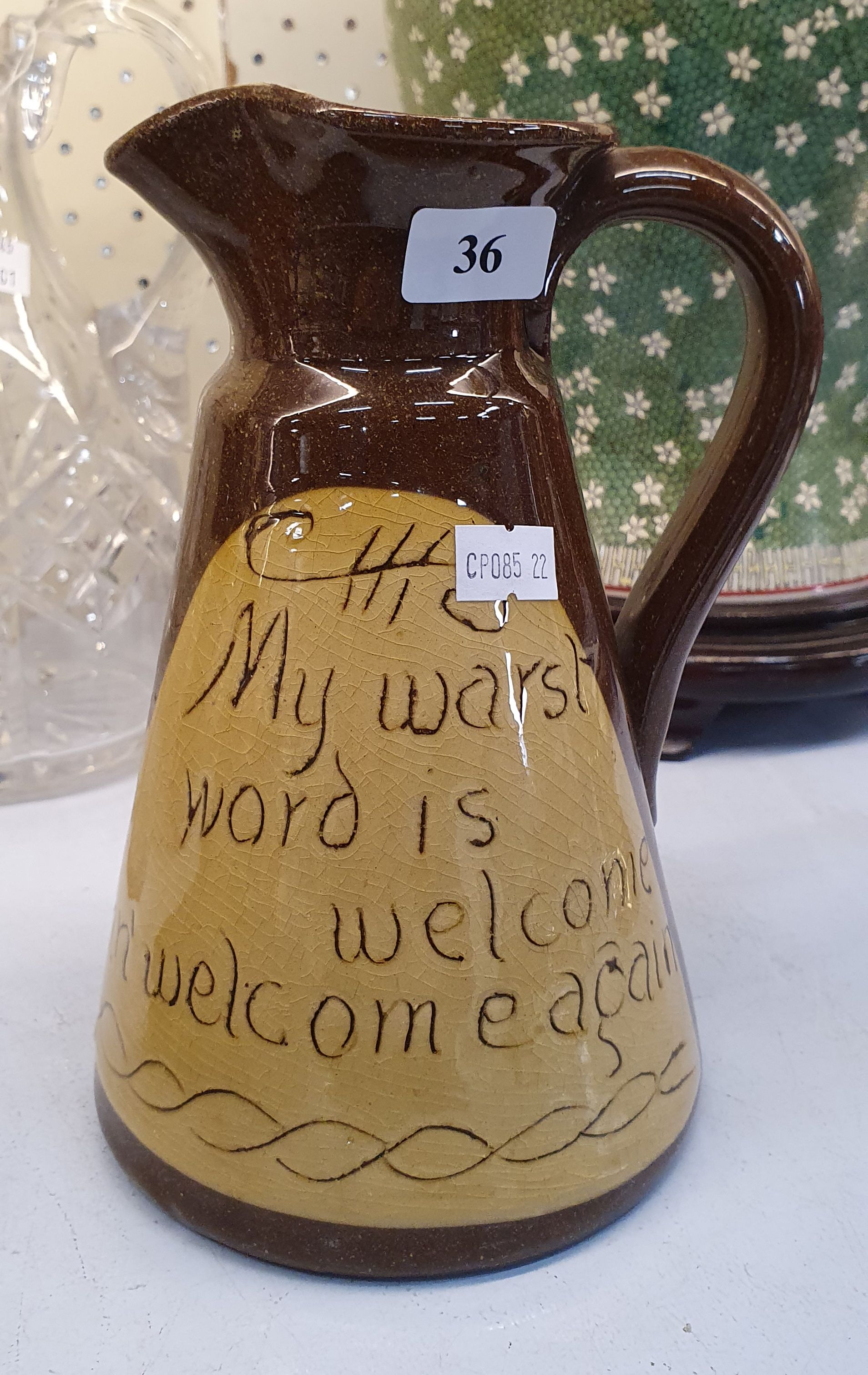 A Torquay-Ware Jug