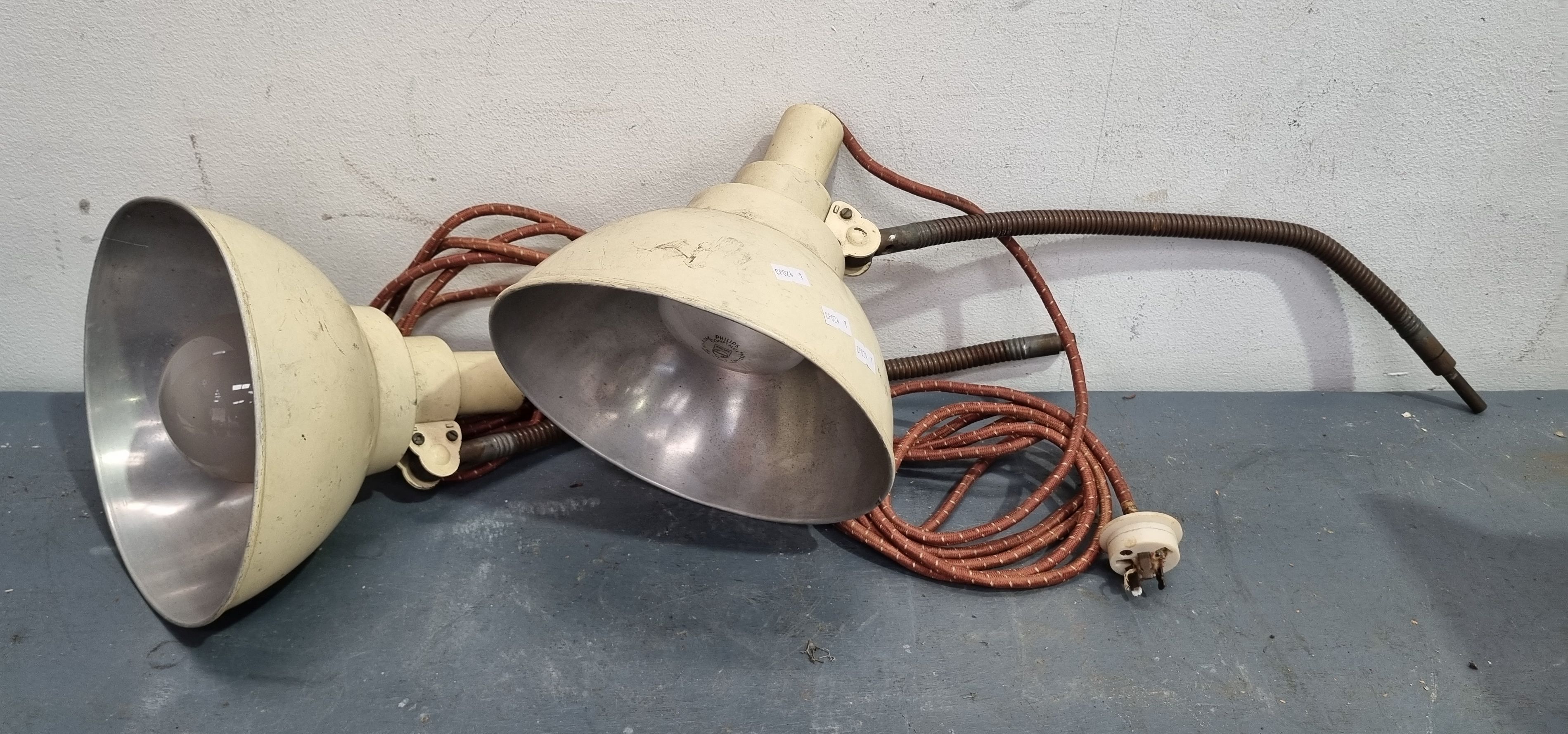 1242 · A PAIR OF INDUSTRIAL STYLE LIGHTS