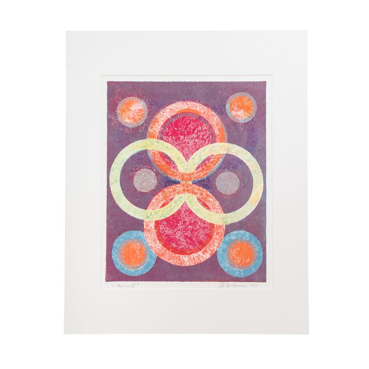 Evangeline Montgomery. "Legacy III," Color Etching