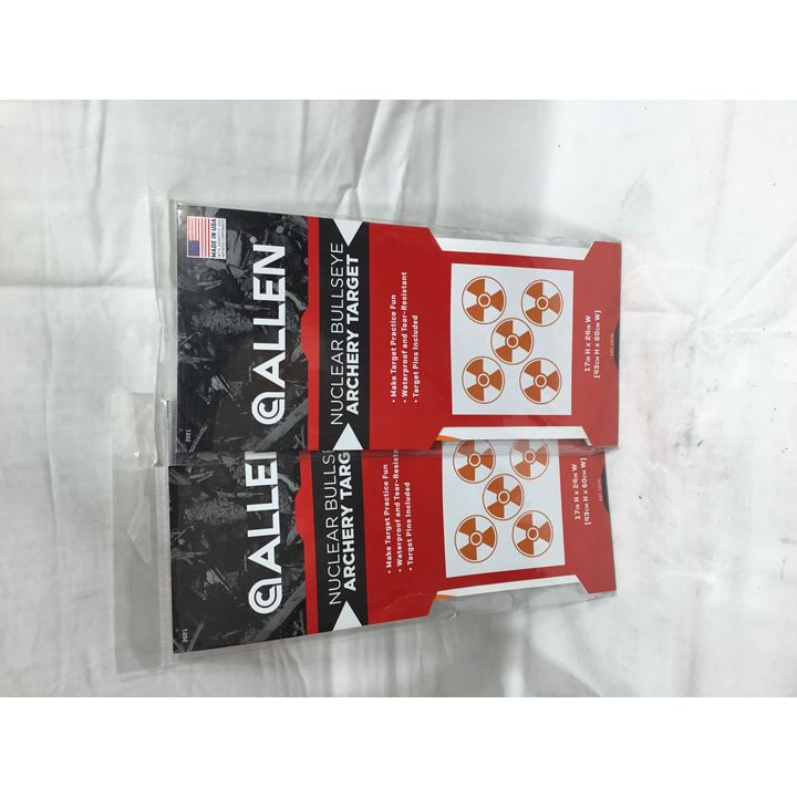 Buying (2) Allen Nuclear Bullseye Archery Target (17in x 24in)