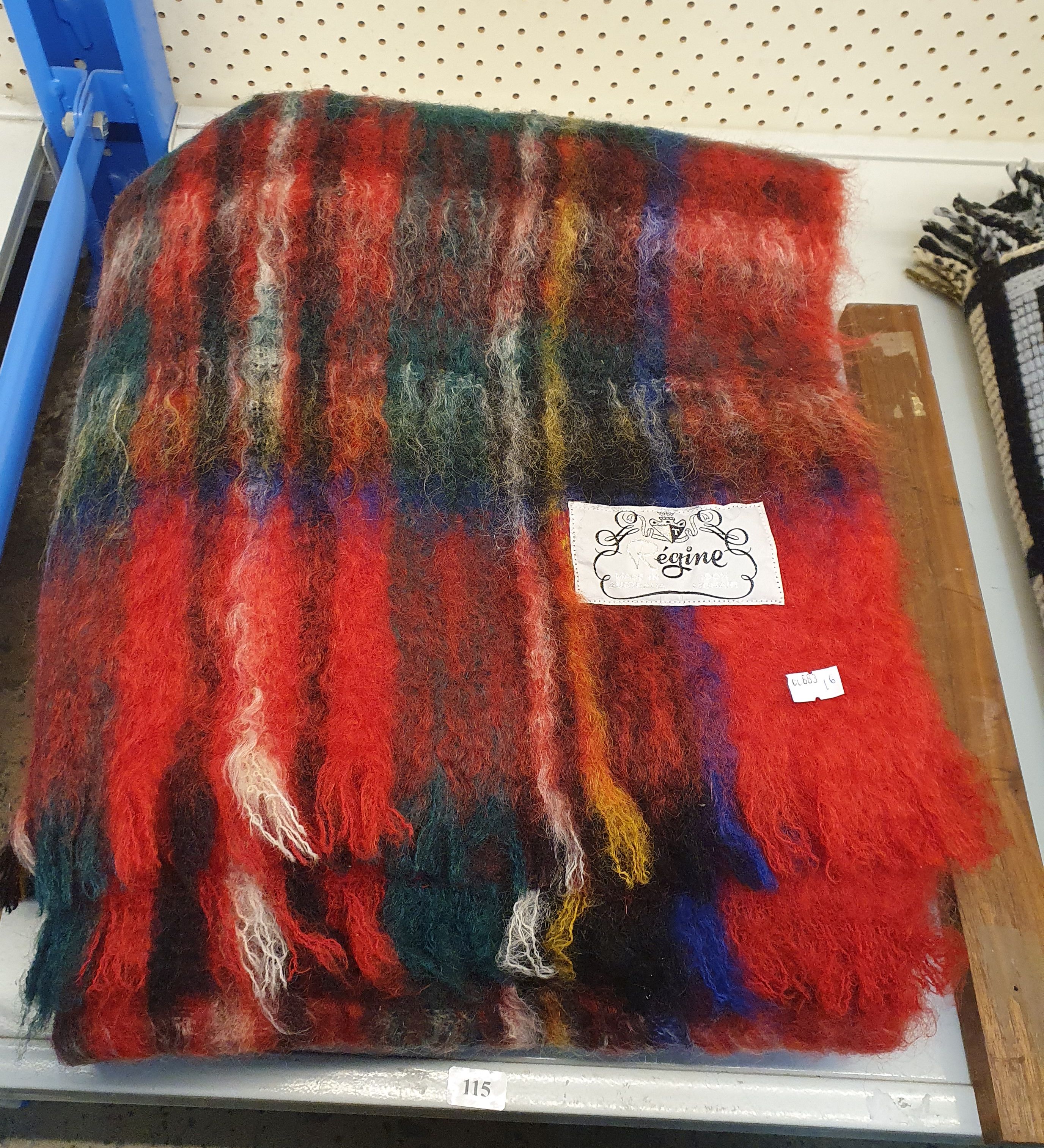 An Australian Made Mohair Rug