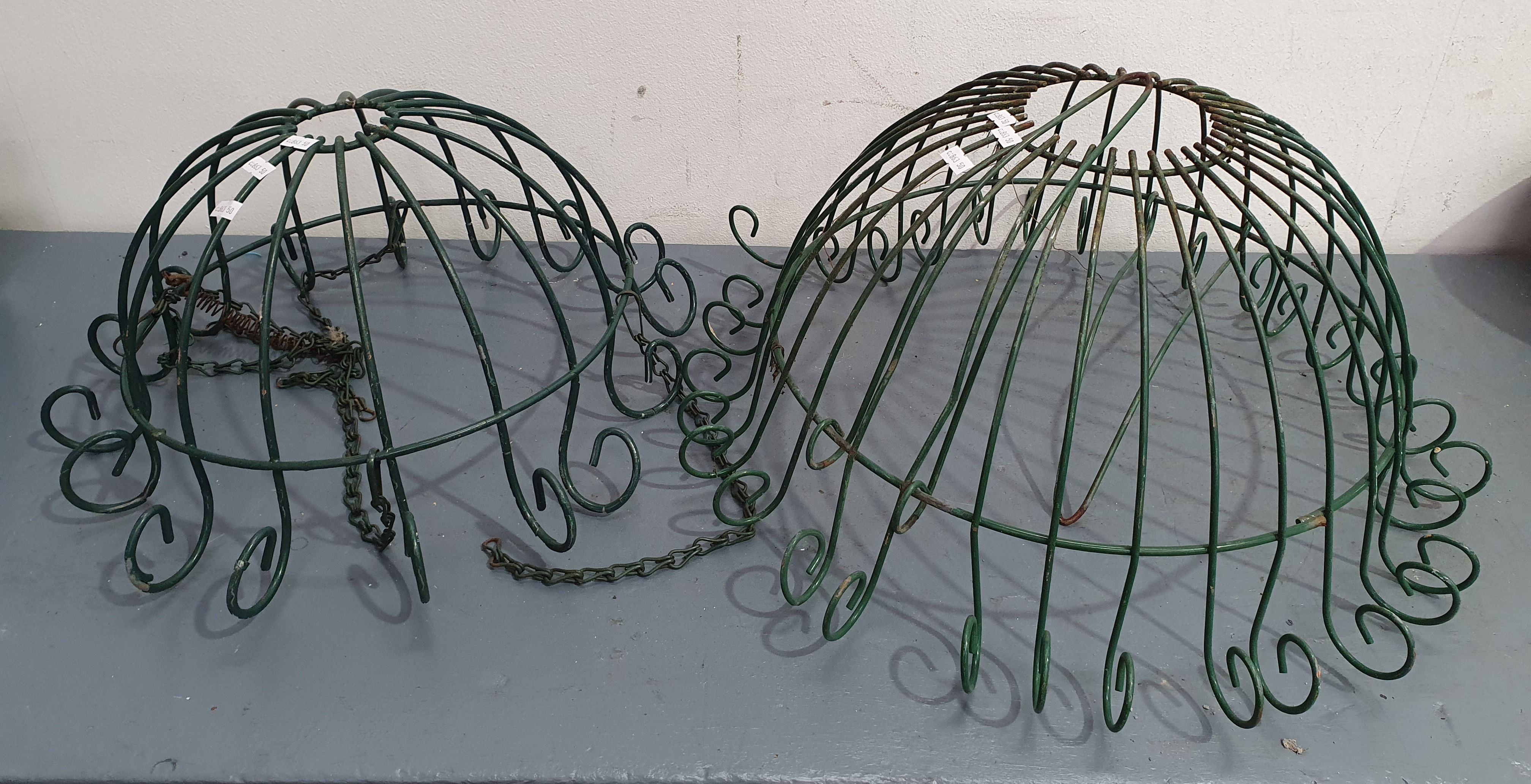 1085 · TWO VARIOUS METAL HANGINGS