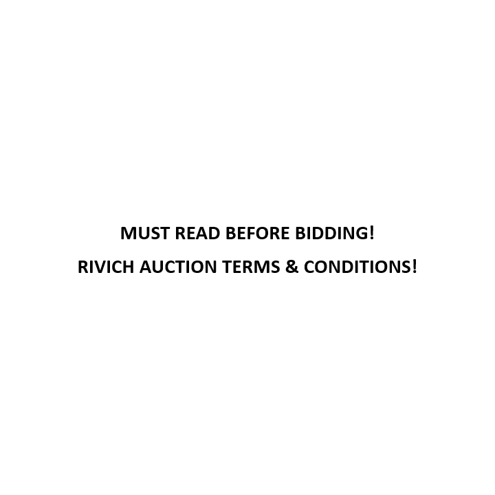 RIVICH AUCTION TERMS & CONDITIONS