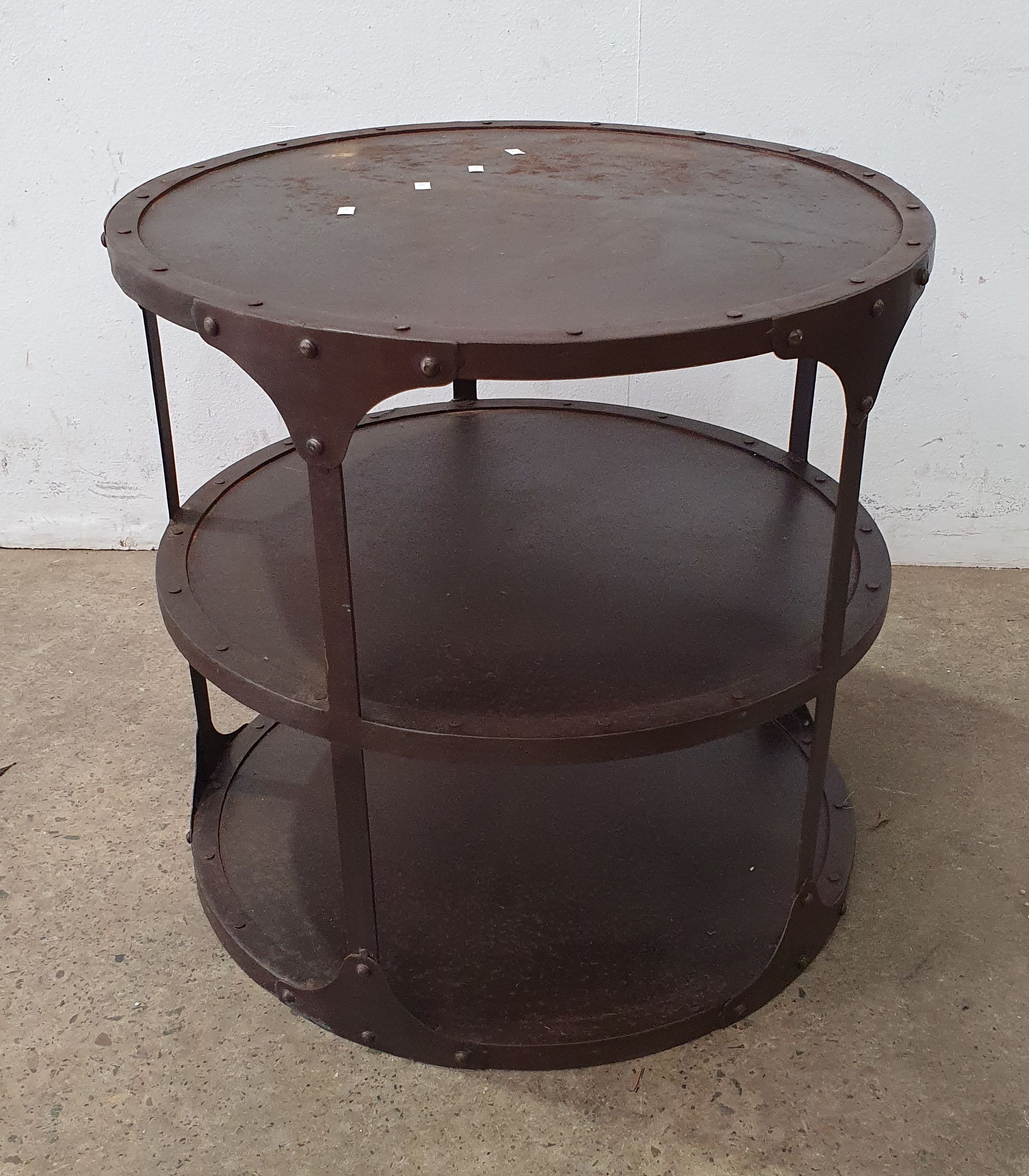 A Round Three Teir Side Table
