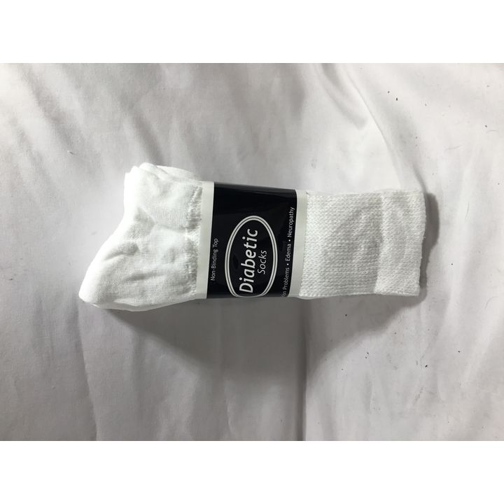 Diabetic 3pr White Size: 10-13