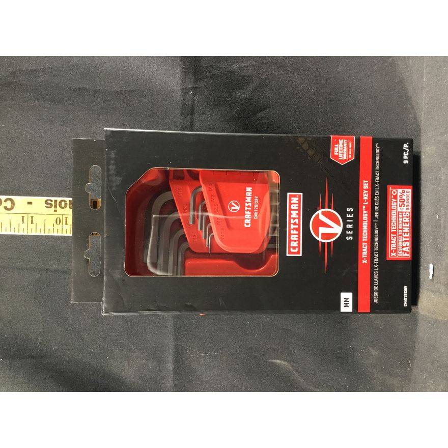 Craftsman V Series 9pc, X-Tract Technology L-Key Set, MM