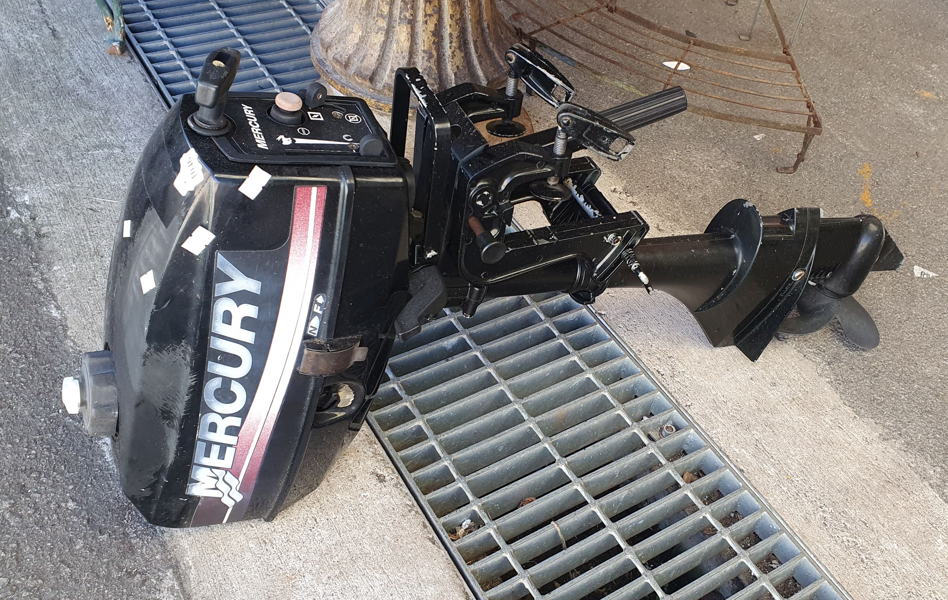 A MERCURY BOAT ENGINE