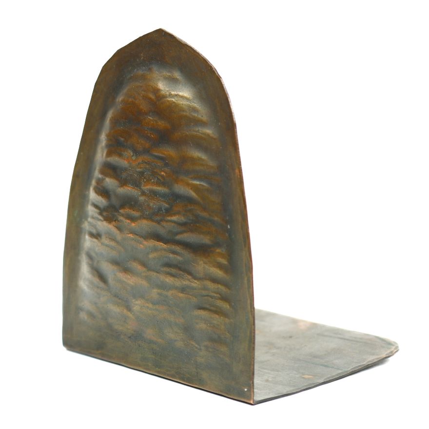 Arts and Crafts Harry Dixon hammered copper bookend