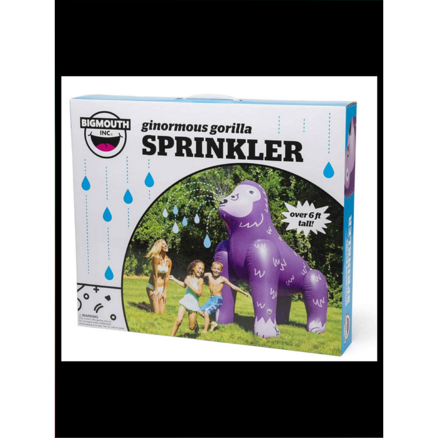 BigMouth Ape-Solutely Banana Gorilla Sprinkler, Over 6ft Tall- Purple