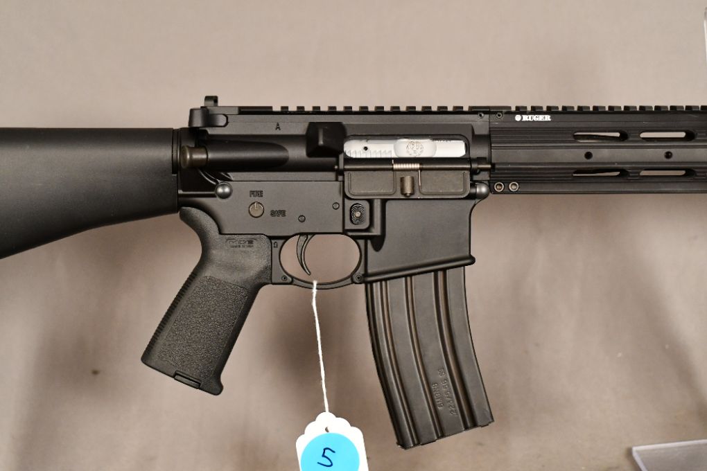 Ruger SR-556 Varmint, 5.56mm cal. semi-auto rifle, Stainless/Black, 20 ...