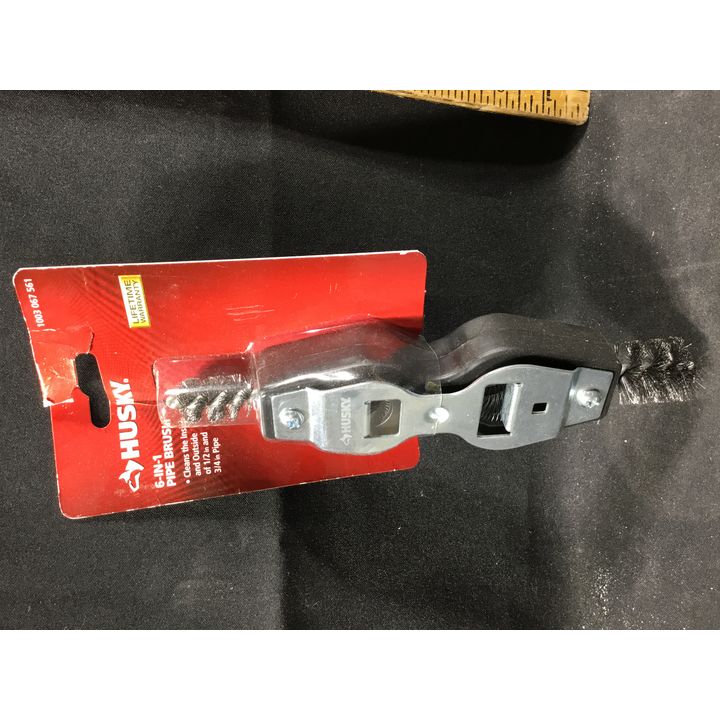 Hucky 6-in-1 Pipe Brush Cleans the Inside & Outside of 1/2" & 3/4" Pipe