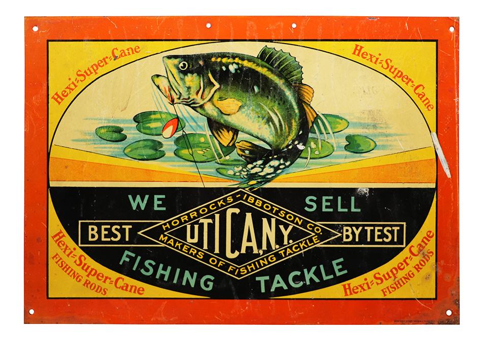 Fishing Tackle Sign  Antique Advertising LLC