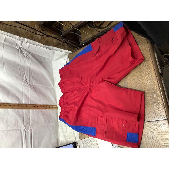Mens Red And Blue Swim Shorts Size M