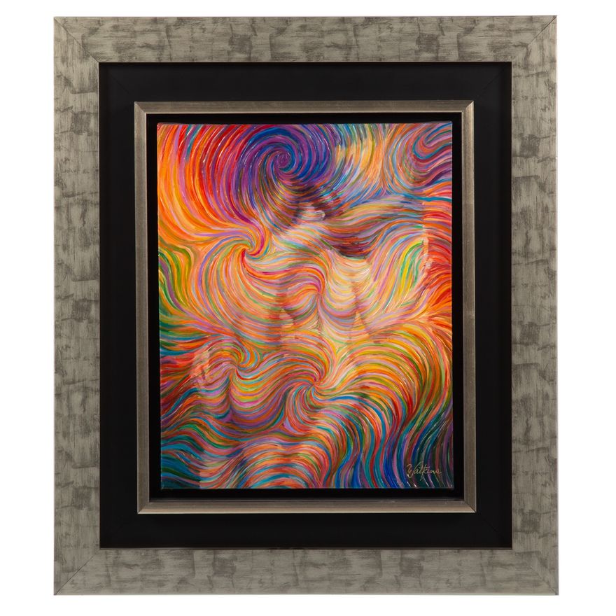 Julia Watkins. "Leaning Lovers," giclee