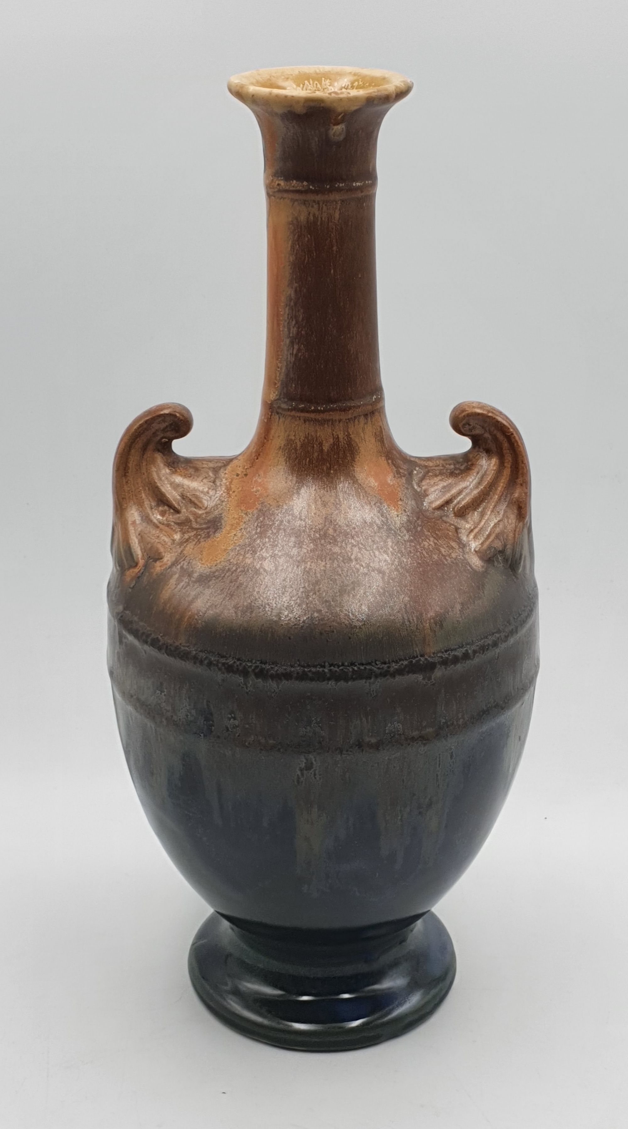 213 · A FRENCH AMBPHORA-SHAPED STONEWARE LIQUEUR DECANTER