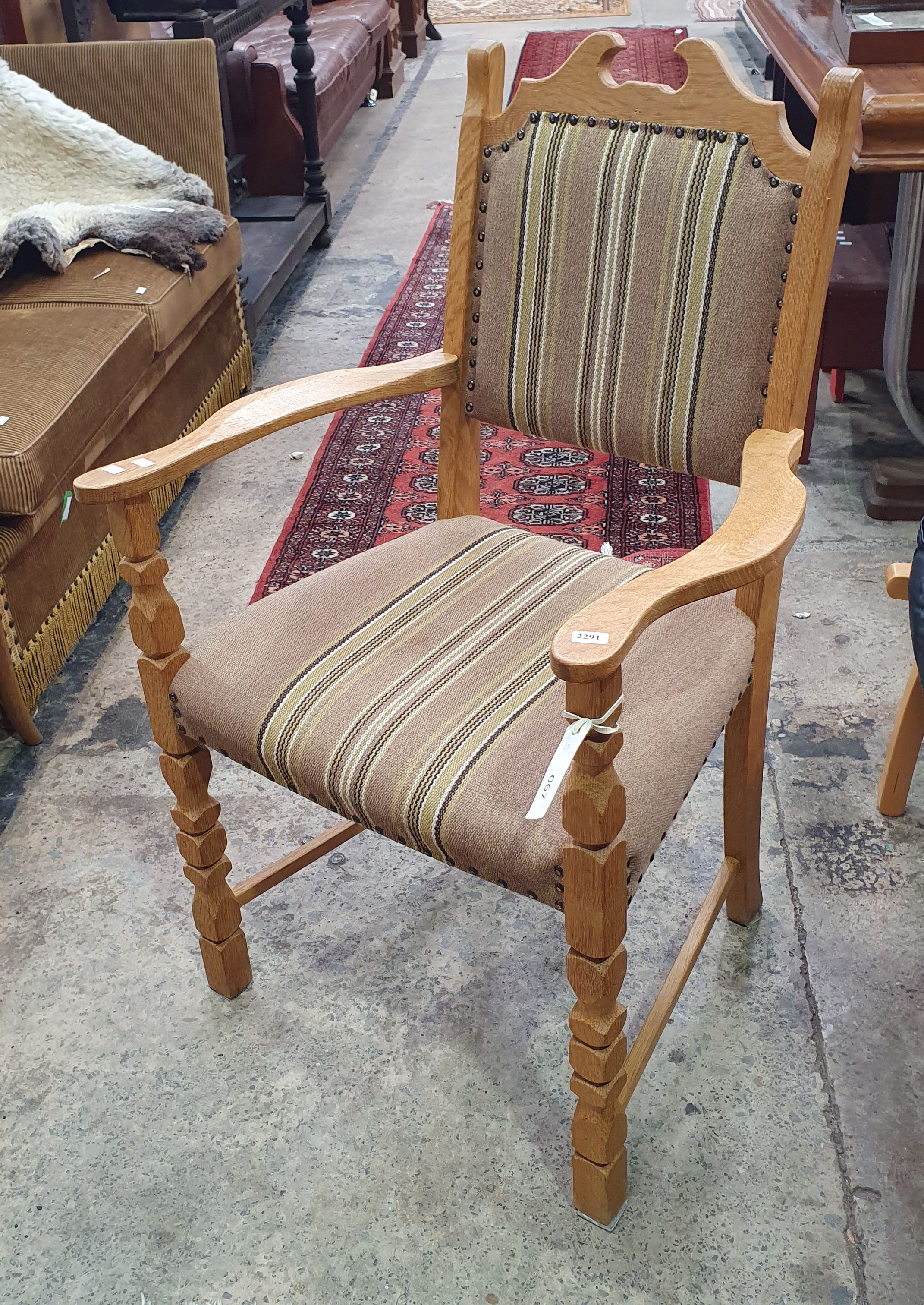 2095 · AN OAK ARMCHAIR