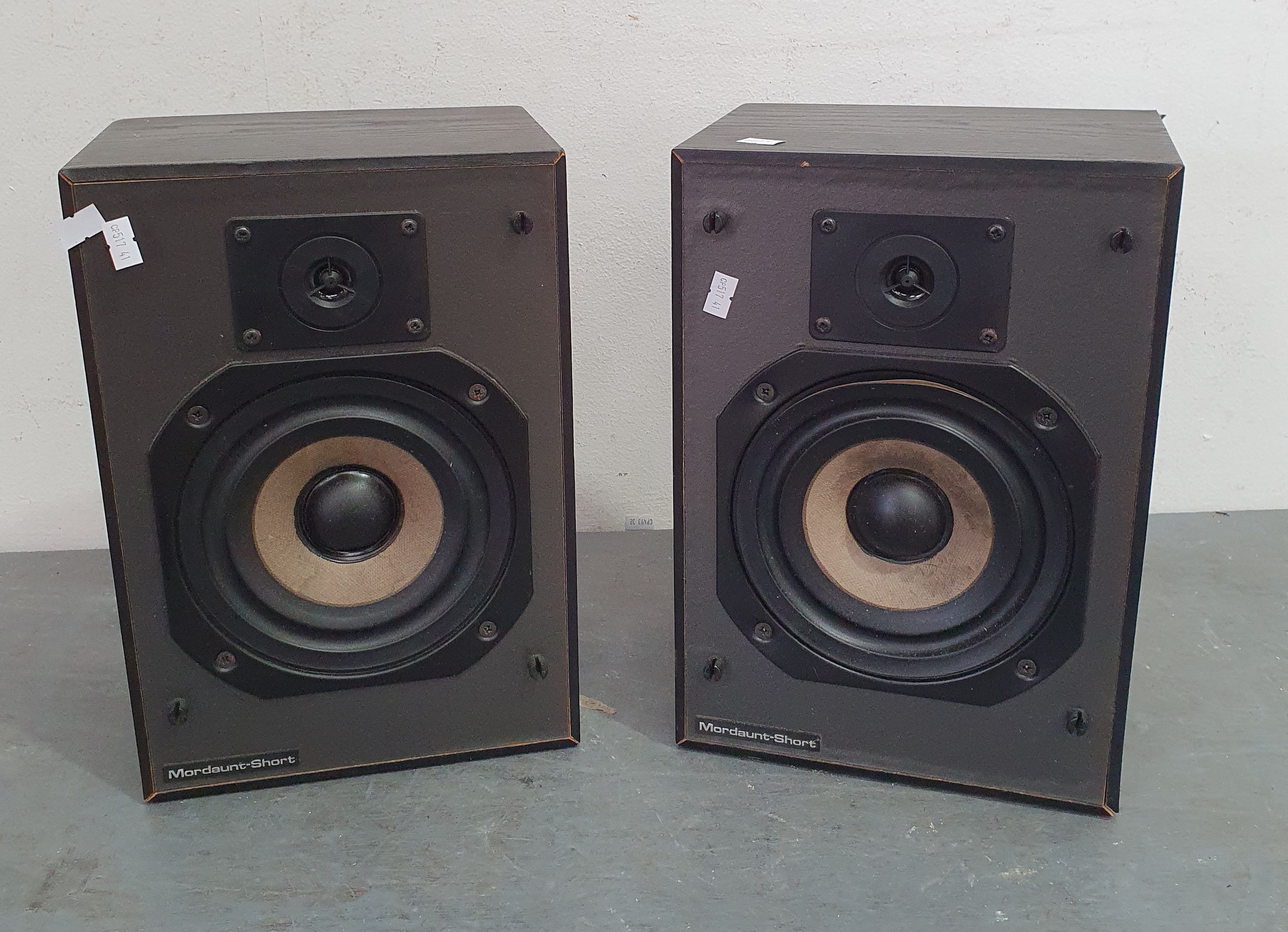 A PAIR OF MORDAUNT SHORT PASSIVE SPEAKERS