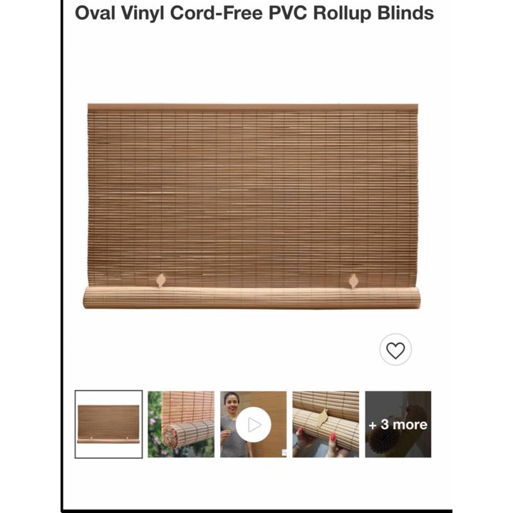 Woodgrain Exterior Roll-Up Shade 48'' x 72''
