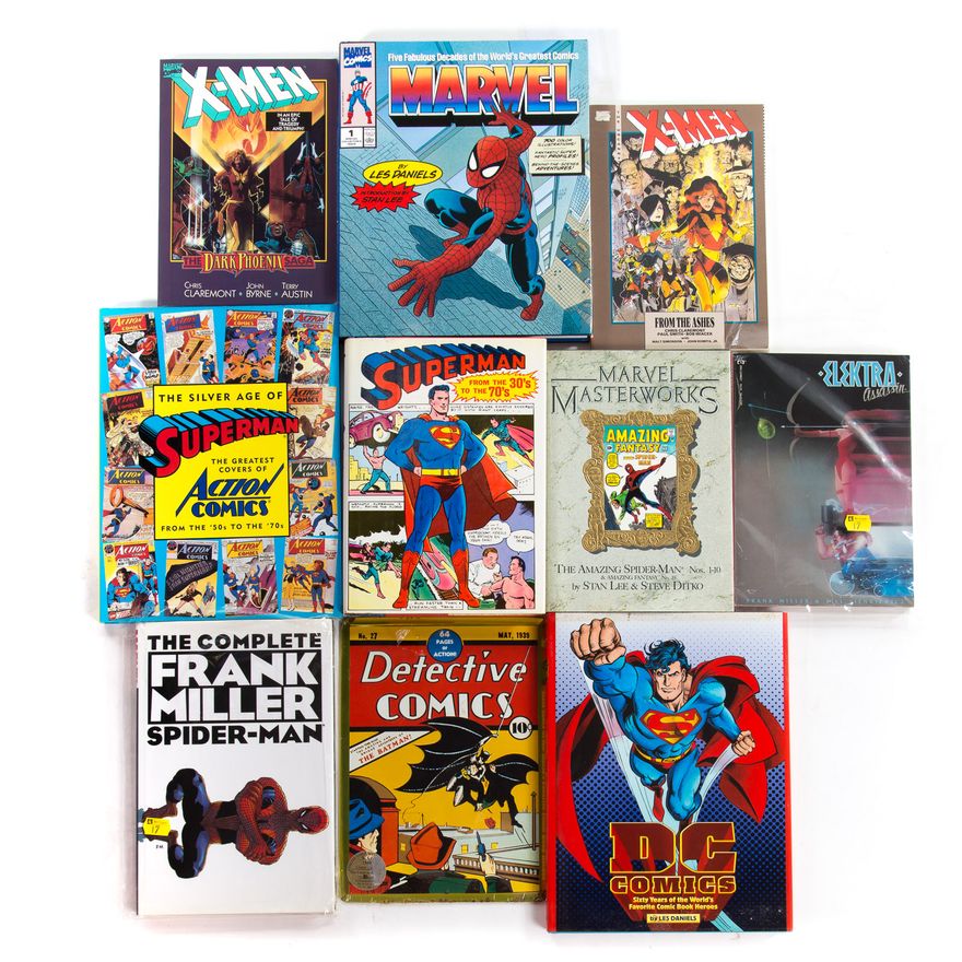 Nine action hero books, unsealed