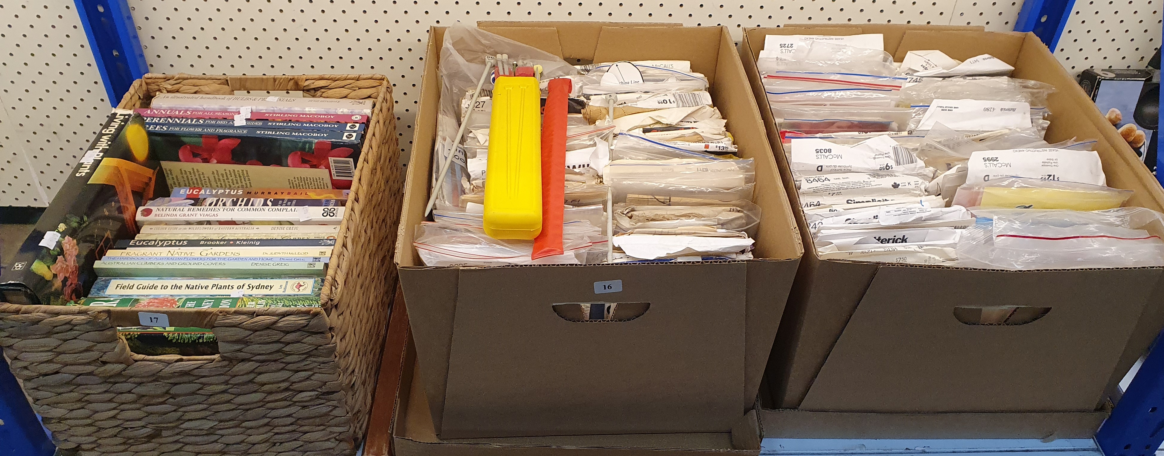 16 · TWO BOXES OF CRAFT AND COSTUME SEWING PATTERNS