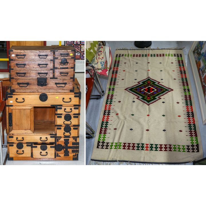 Two Japanese Iron-Mounted Chests