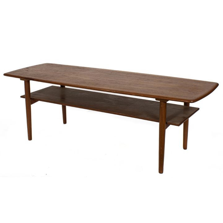 A Danish Povl Dinesen teak coffee table