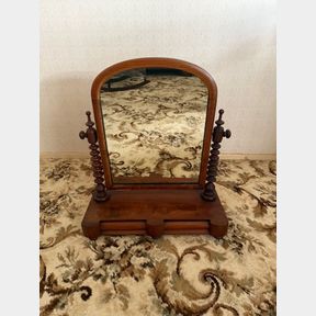 VICTORIAN MAHOGANY DRESSING TABLE MIRROR