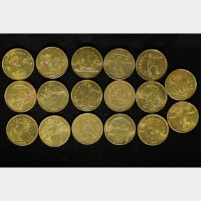 17-1984 US OLYMPIC SPORTS METAL 1 1/4" TOKENS