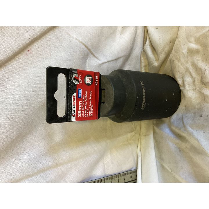 Auto Craft 38mm Metric Axle Nut Socket (1/2'' Dr.)