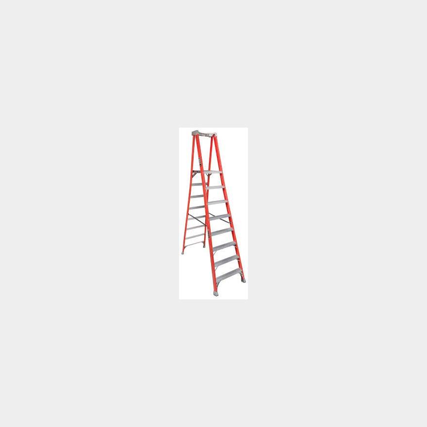 Louisville 8' Platform Step Ladder iA 300lbs Fiberglass FXP1708