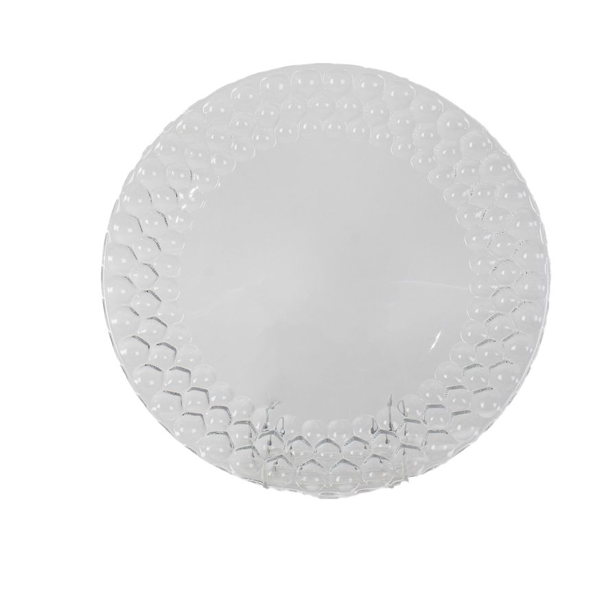 A Tiffany & Co. honeycomb glass platter in original box, 12"dia