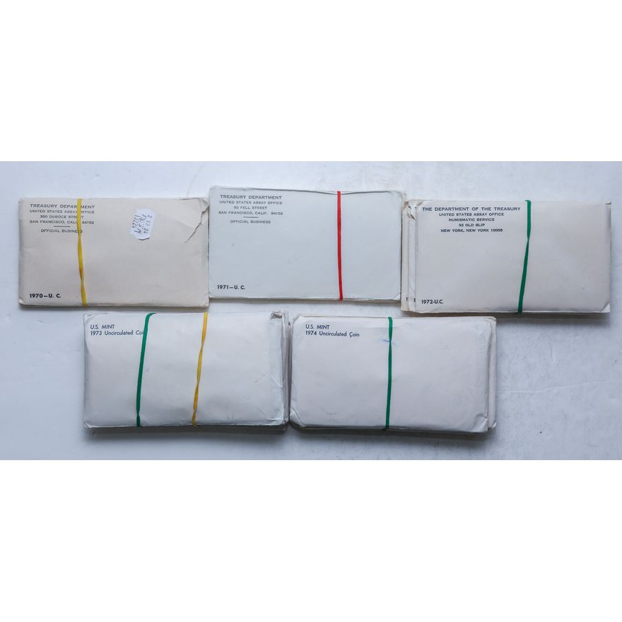 19 US Mint Sets, 1970-1974