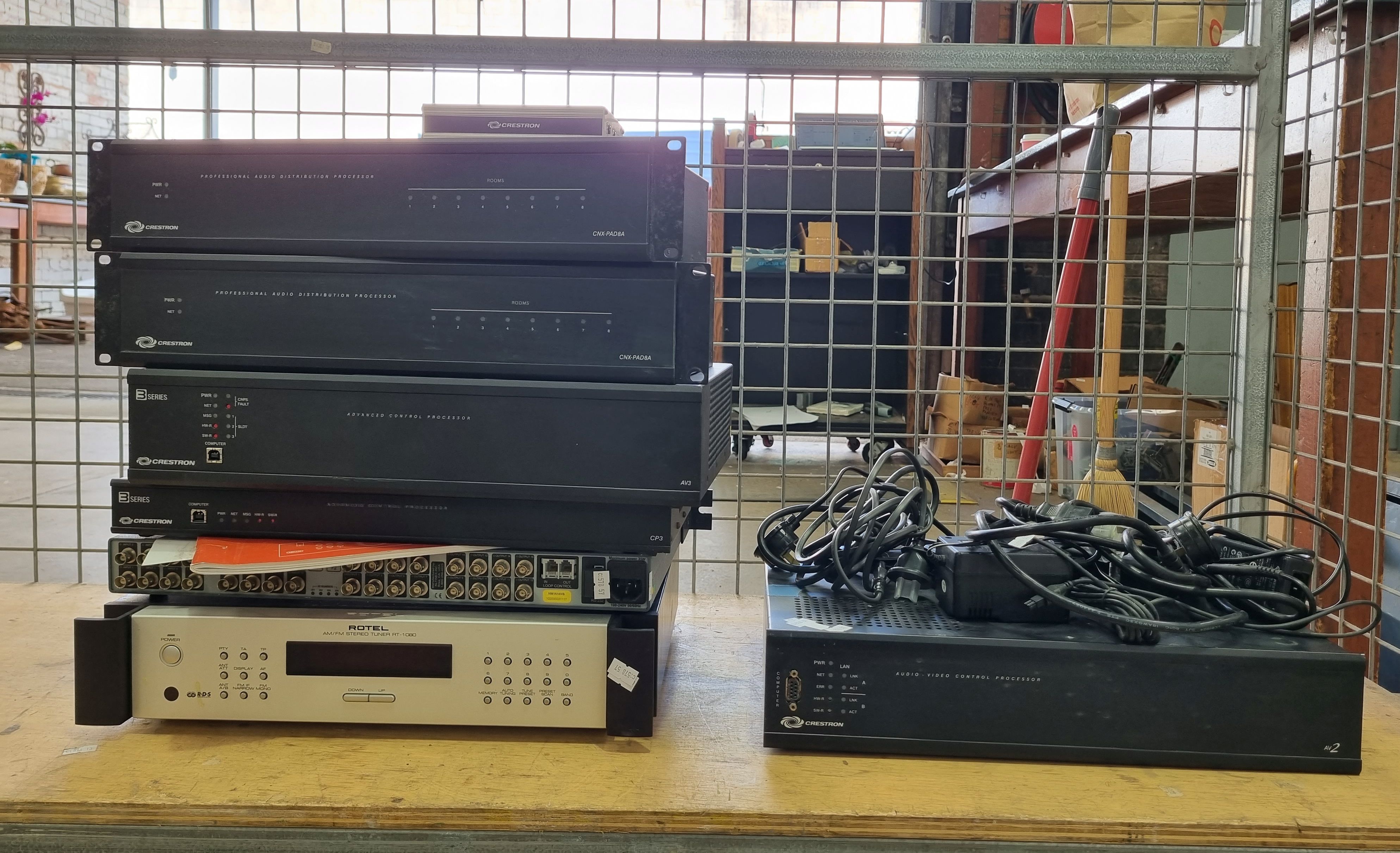 A Group Of Creston 19" Rack Modules