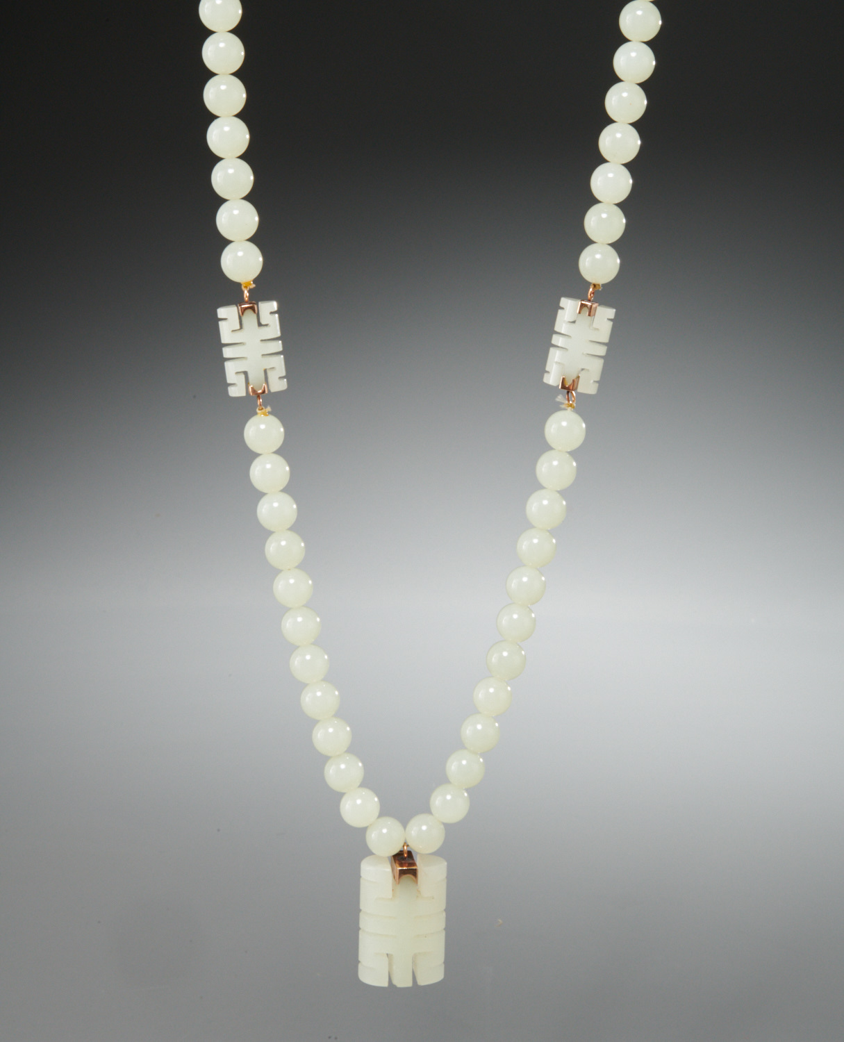 white jade necklace