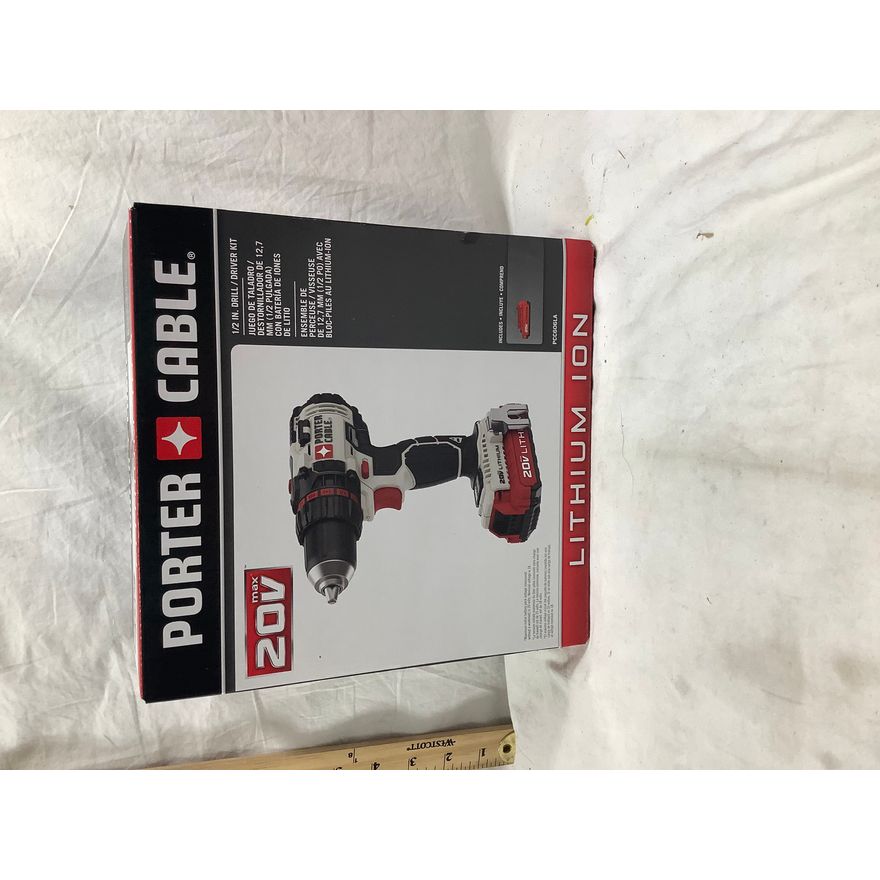 Porter Cable 20V Max 1/2in Drill/Driver Kit includes Battery