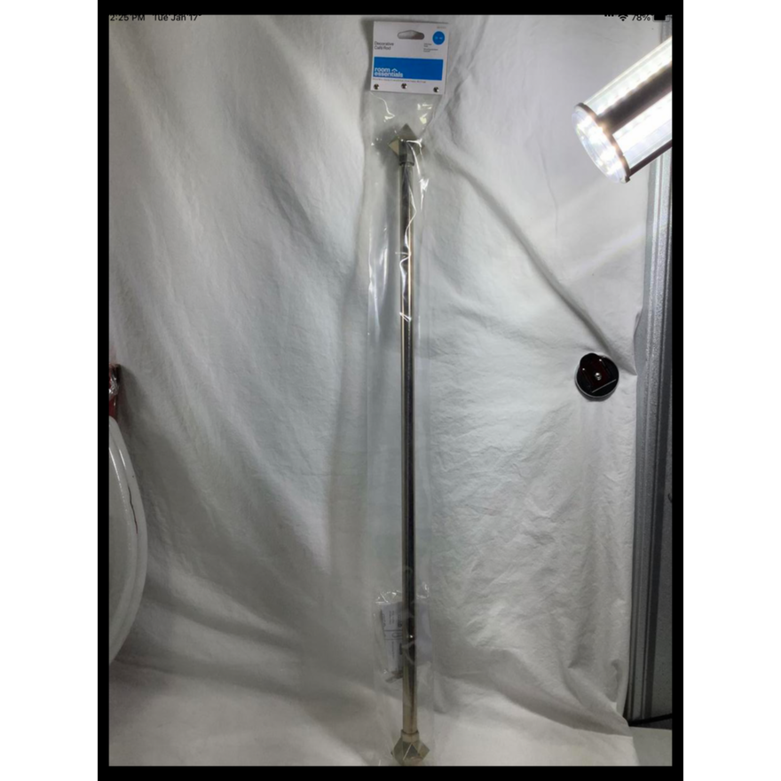 Room Essentials Decorative Caf� Rod (28-48) Soft Brass Finish