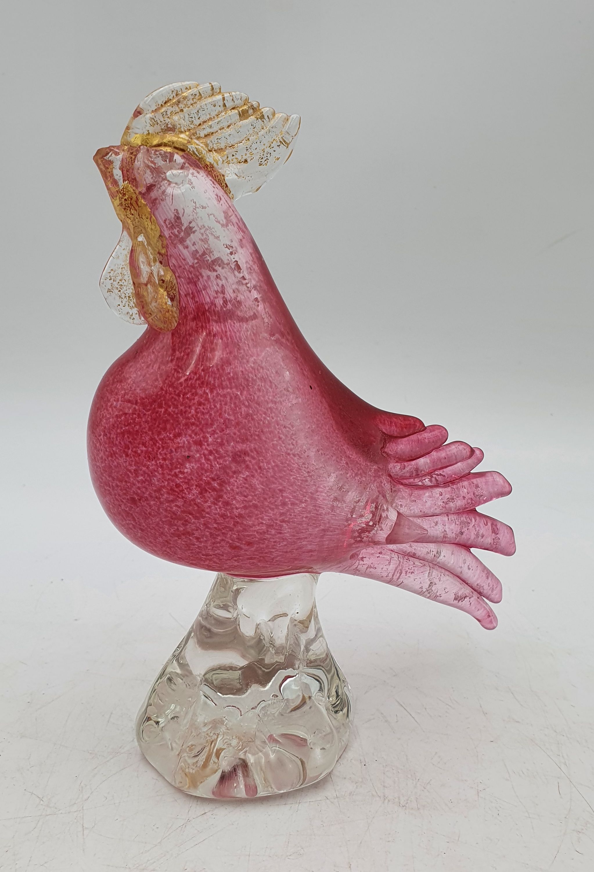573 · A VINTAGE MURANO ART GLASS COCKEREL