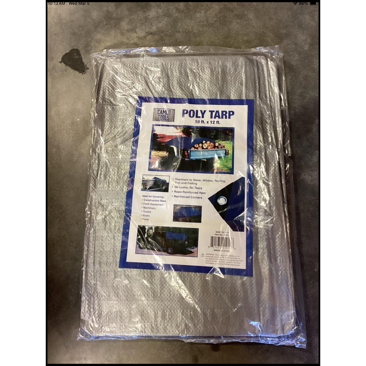 Camco Tool 10ft x 12ft Poly Tarp