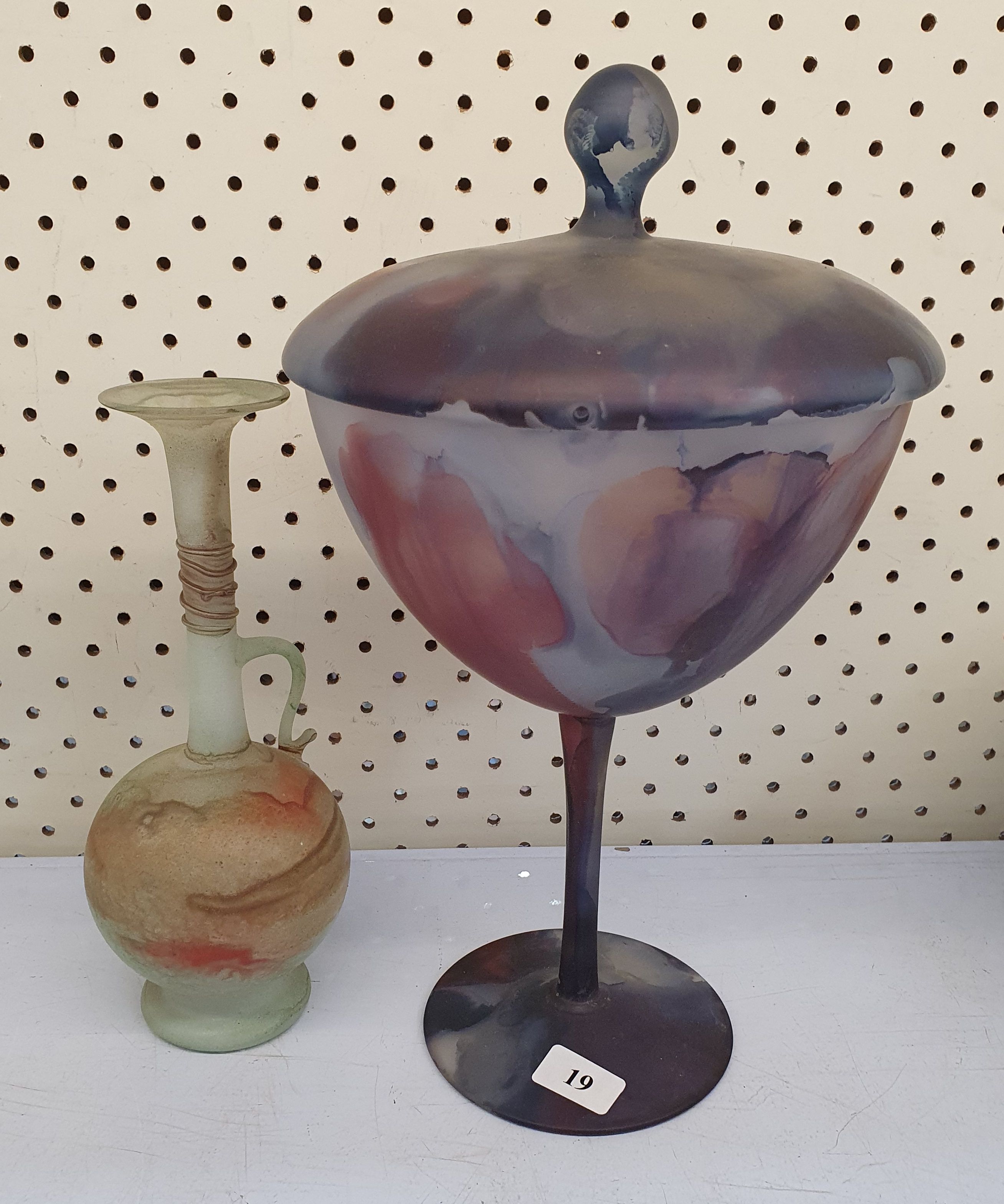 19 · TWO PIECES ART GLASS
