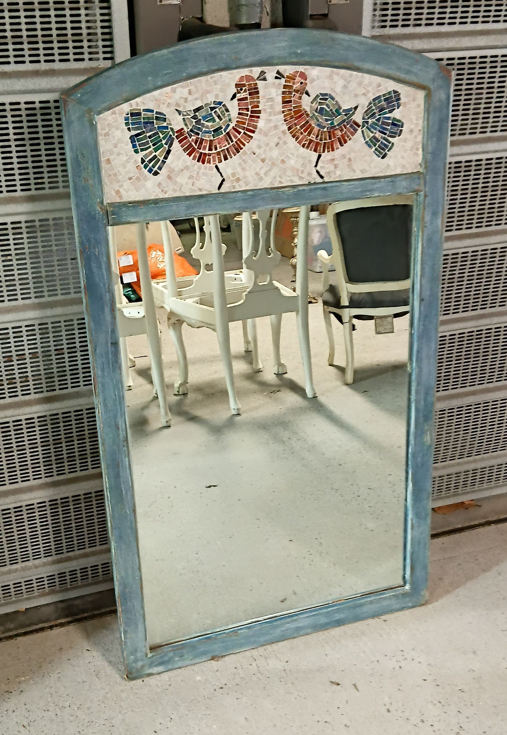 A Shabby Chic Mosaic Frame Mirror