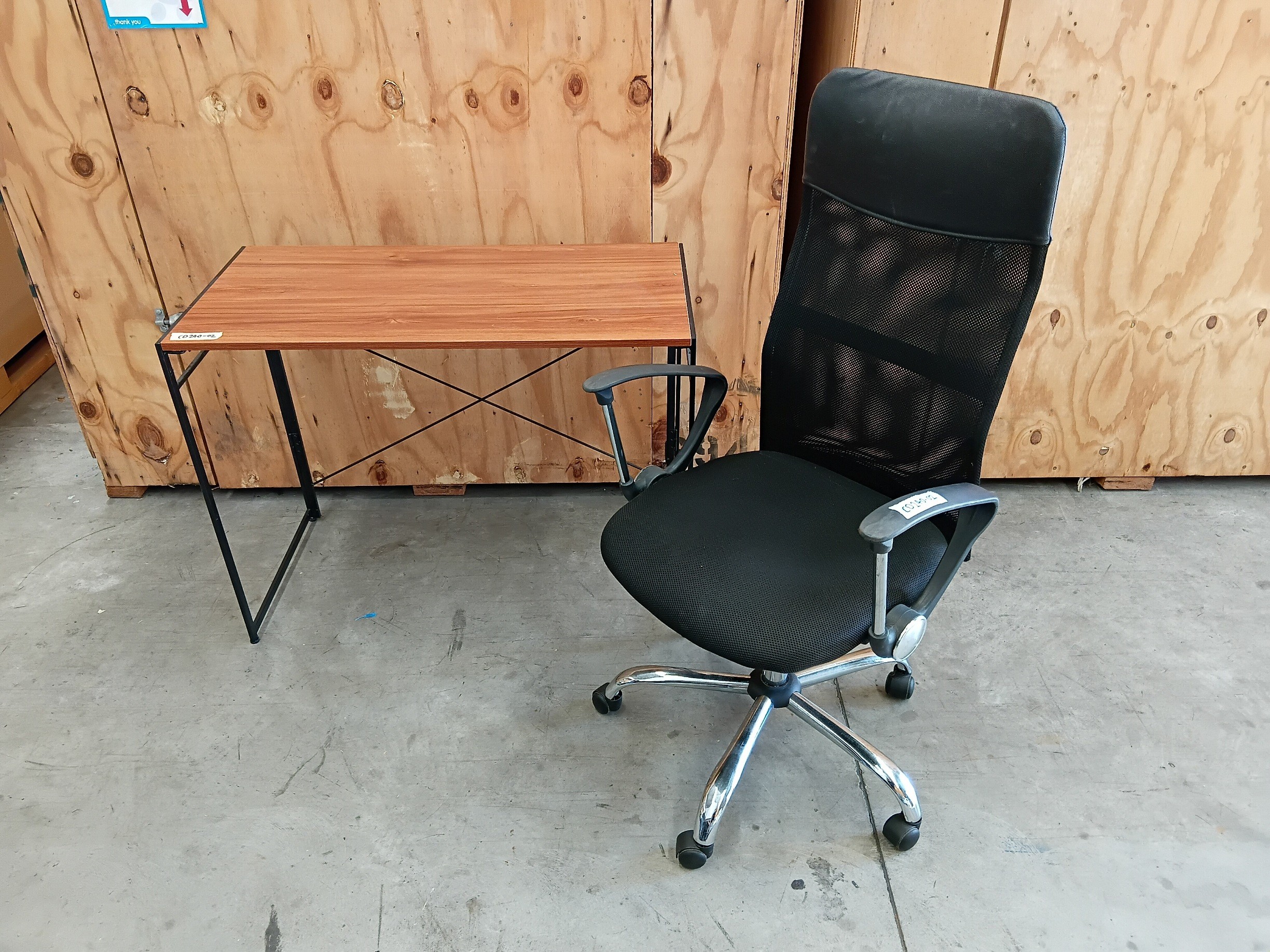 A Writing Table And Desk Chair