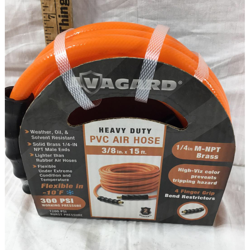 Avagard Heavy Duty PVC Air Hose 3/8" x 15 Ft