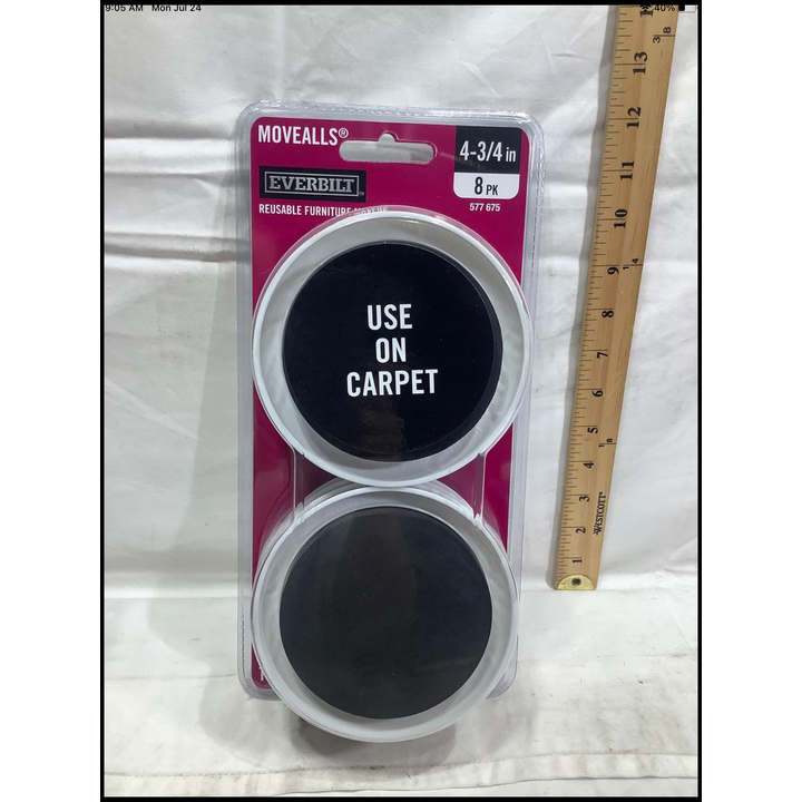 Everbilt Reusable Furniture Movers 4-3/4" 8pk